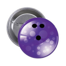 PURPLE RETRO BOWLING BALL PIN