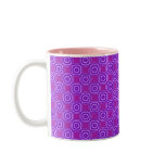 purple retro pattern mug
