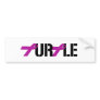 PURPLE RIBBON BUMPER STICKER