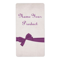 Purple Ribbon Canning Label