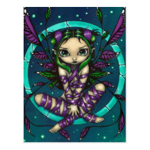 "Purple Ribbon Fairy" Postcard