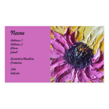 Purple Robert Blossom Floral Business Cards