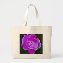 Purple Rose Canvas Bag