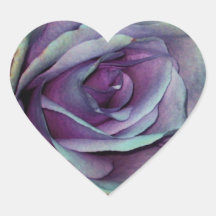 Purple Rose Design Sticker