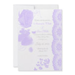 Purple Rose Wedding Invitation
