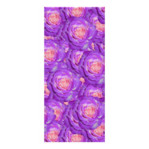 Purple roses custom rack cards