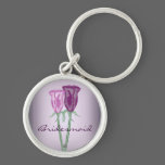 Purple Roses keychains