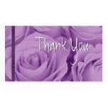 PURPLE Roses Thank You Wedding Card