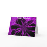 purple royal, Happy Birthday Greeting Card