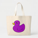 Purple Rubber Ducky Tote Bags