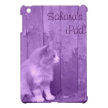 Purple Sahara Cat IPad Mini case