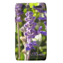 Purple Salvia Flower Droid RAZR case *Personalize*