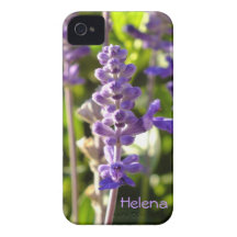 Purple Salvia Flower iPhone 4 case