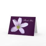 Purple Shamrock ~ card