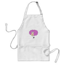 Purple sheep apron