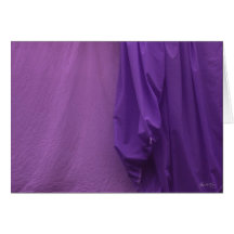 Purple Sheets Greeting Cards