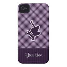 Purple Skateboarding iPhone 4 Case