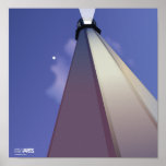 Purple Sky Lighthouse 2 Posters