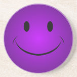 Purple Smiley Coaster