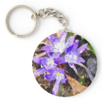 Purple Snow Glories Keychains
