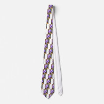 Purple Snow Glories Custom Tie