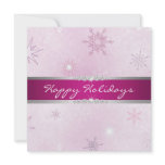 Purple Snowflake Holiday Invitation