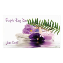 Purple Spa Business Card