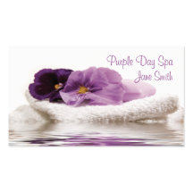 Purple Spa Business Card