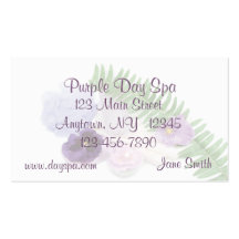 Purple Spa Business Card