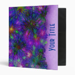 Purple Spatter Dot Customizable Art 1" Binder