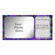 Purple Spatter Dot PhotoCard Template
