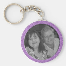 purple speckels frame keychains
