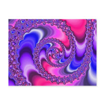 Purple Spiral Postcards