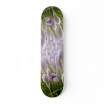 Purple spring flower skateboard
