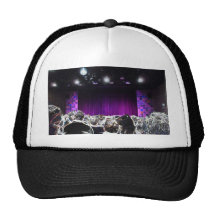 Purple stage solarized theatre design hat