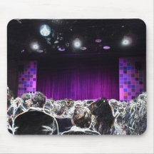Purple stage solarized theatre design mouse pad
