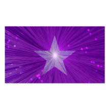 Purple Star business card template