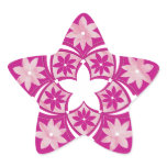 Purple Star Decorative Floral Tiles Sticker
