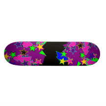 Purple Star Fantasy Skateboard Deck