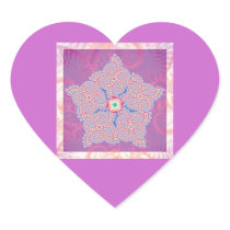 Purple Star Fractal Pattern