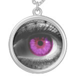 Purple Starry Eye Personalized Necklace