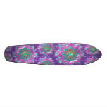 Purple Stars Custom Skateboard