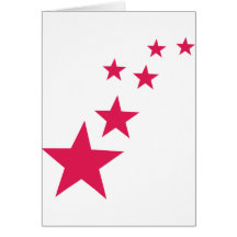 purple stars greeting card