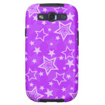 Purple Stars Samsung Galaxy S Case