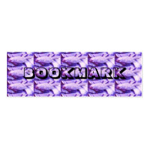 Purple Statuary Birds BOOKMARK Business Card