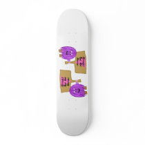 Purple Straight but Not Narrow Custom Skateboard