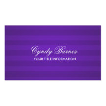 Purple Stripe Business Card