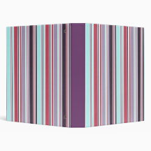 Purple Striped Binder