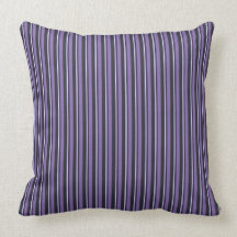 Purple Striped Pillow