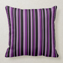 Purple striped seamless pattern abstract throw pillows